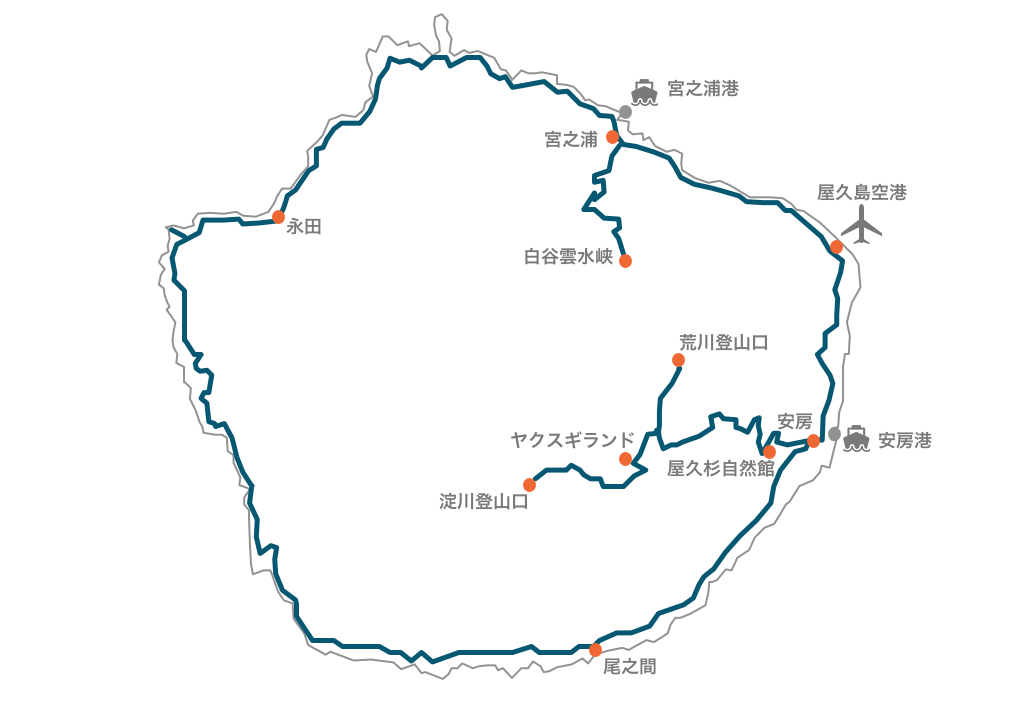 屋久島地図