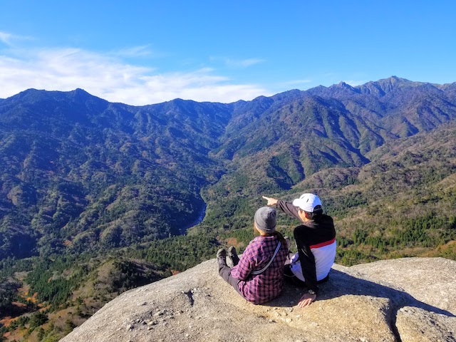 屋久島 11月の白谷雲水峡 太鼓岩からの眺め