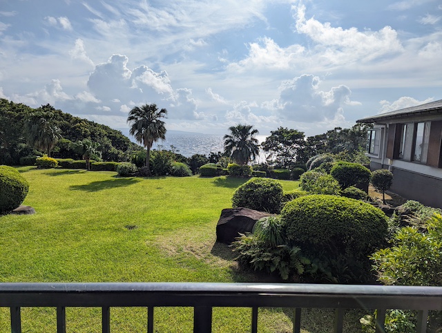 屋久島グリーンホテルの部屋からの眺め